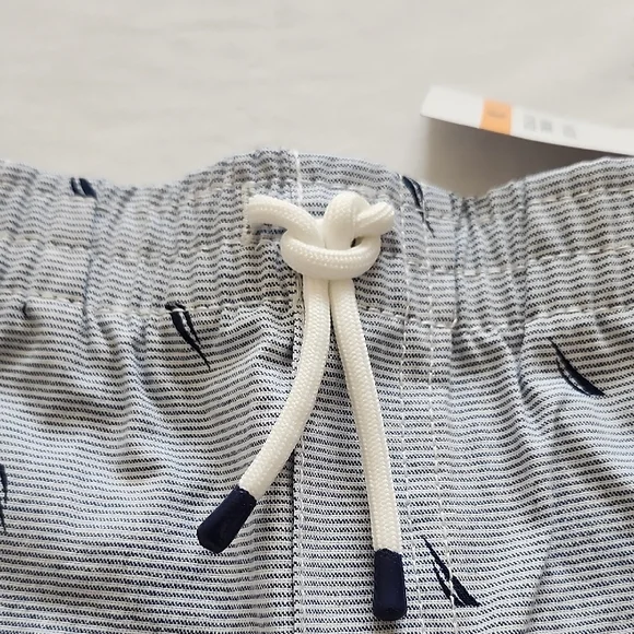 Nautica Baby Pink Tee and Striped Shorts Set - Picture 9 of 11